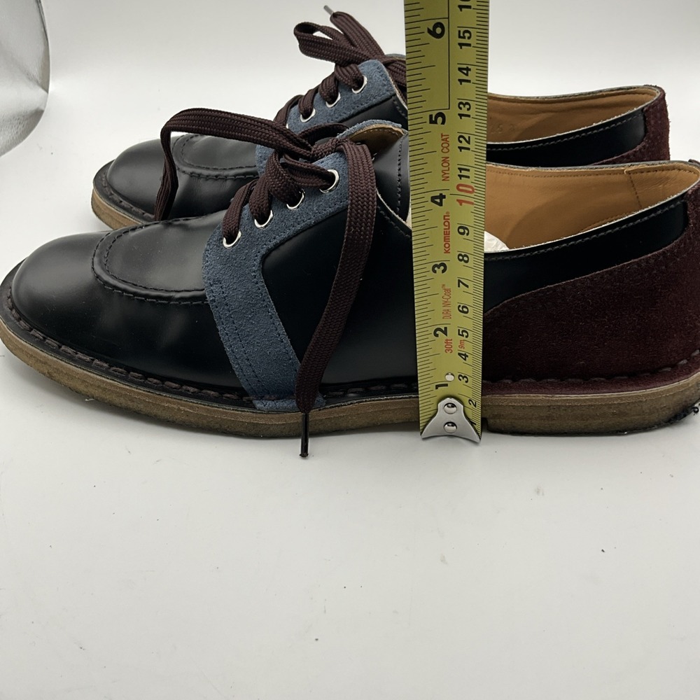 Prada Men's Size 8 Leather Suede Colorblock Lace Up Oxford Shoes Italy - Picture 7 of 7